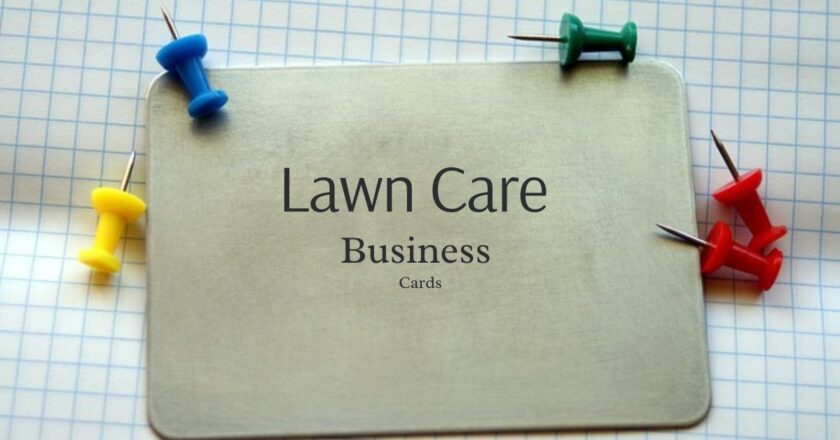 Designing Professional Lawn Care Business Cards